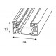 Трек накладной Italline WSO 16 white WSO