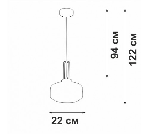 Подвесной светильник Vitaluce V20530-1/1S V20530 Подвесной светильник Vitaluce V20530-1/1S V20530