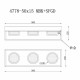 Накладной светильник iLedex 4778-50x15 MBK+SGD Link