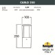 Наземный низкий светильник Fumagalli DR1.573.000.AXU1L Carlo