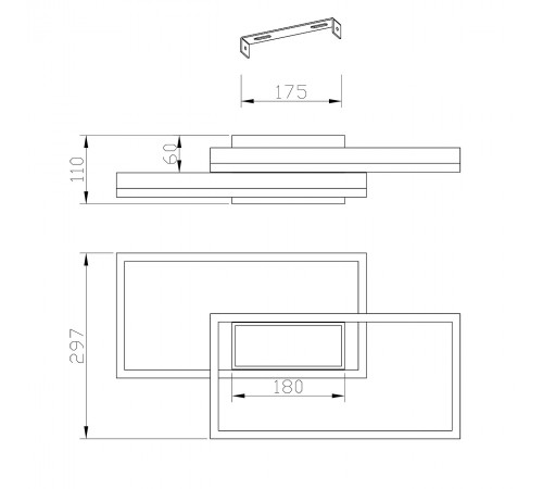 Потолочная люстра Escada 10242/3LED Twins Потолочная люстра Escada 10242/3LED Twins