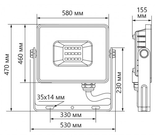 Настенно-потолочный прожектор Feron 41157 LL-928