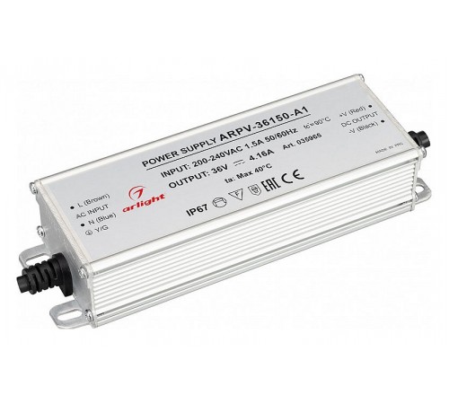 Блок питания с проводом Arlight 035965 ARPV Блок питания с проводом Arlight 035965 ARPV