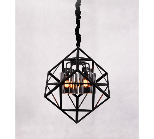 Подвесная люстра LUMINA DECO LDP 11339-4 BK Brutte Подвесная люстра LUMINA DECO LDP 11339-4 BK Brutte