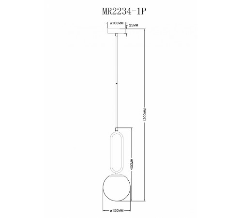 Подвесной светильник MyFar MR2234-1P Pierre Подвесной светильник MyFar MR2234-1P Pierre