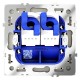 Розетка двойная Ethernet RJ-45 без рамки Voltum VLS060205 S70