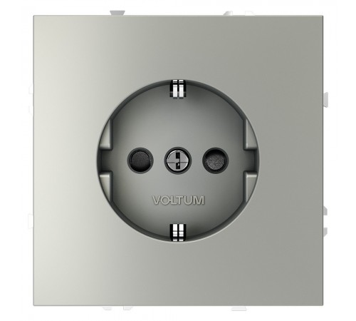 Розетка с заземлением и со шторкой, без рамки Voltum VLS040205 S70 Розетка с заземлением и со шторкой, без рамки Voltum VLS040205 S70