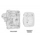 Розетка с заземлением и 2хUSB type A и C, без рамки Ambrella Volt MO910010 Quant