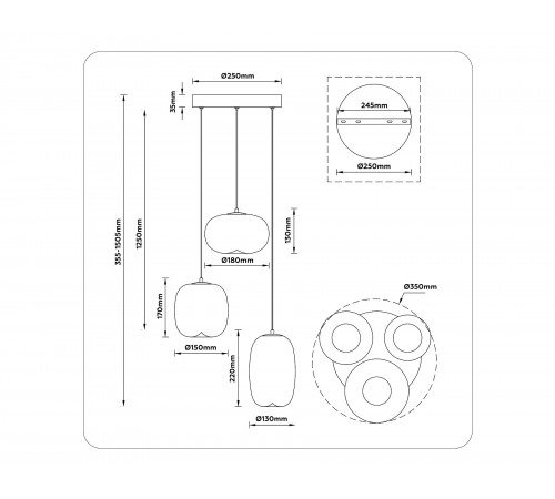 Подвесной светильник Ambrella Light LH11105 LH