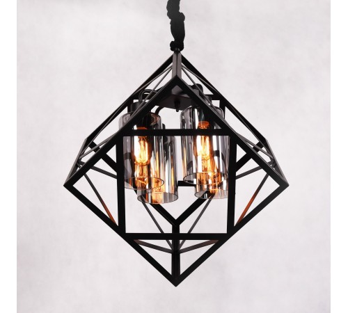 Подвесная люстра LUMINA DECO LDP 11339-4 BK Brutte Подвесная люстра LUMINA DECO LDP 11339-4 BK Brutte