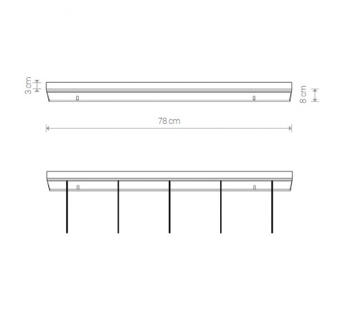 Основание Nowodvorski 8561 Cameleon Canopy B 780 BL Основание Nowodvorski 8561 Cameleon Canopy B 780 BL