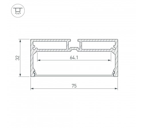 Короб универсальный Arlight 028033 SL-LINE Короб универсальный Arlight 028033 SL-LINE