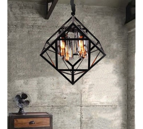 Подвесная люстра LUMINA DECO LDP 11339-4 BK Brutte Подвесная люстра LUMINA DECO LDP 11339-4 BK Brutte
