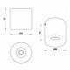 Накладной светильник iLedex 108-7W-D80-3000K-24DG-BK Metrica