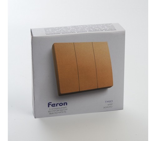 Выключатель беспроводной трехклавишный Feron 41727 Tm 83 Выключатель беспроводной трехклавишный Feron 41727 Tm 83
