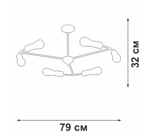 Люстра на штанге Vitaluce V3025-1/6PL V3025 Люстра на штанге Vitaluce V3025-1/6PL V3025