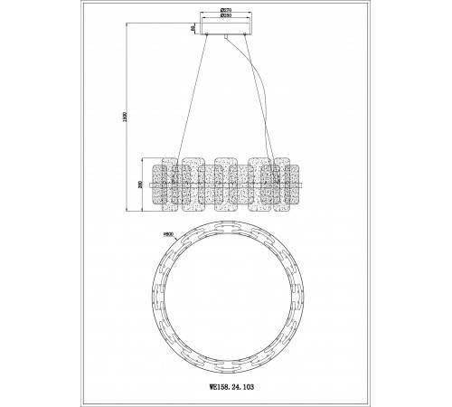 Подвесной светильник Wertmark WE158.24.103 Nelly Подвесной светильник Wertmark WE158.24.103 Nelly