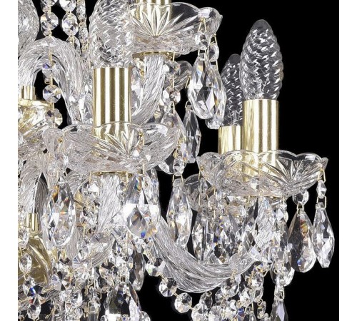 Подвесная люстра Bohemia Ivele Crystal 1402/8+4/160/2d/G 1402 Подвесная люстра Bohemia Ivele Crystal 1402/8+4/160/2d/G 1402