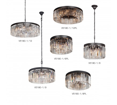 Потолочная люстра Vitaluce V5180-1/8PL V5180 Потолочная люстра Vitaluce V5180-1/8PL V5180
