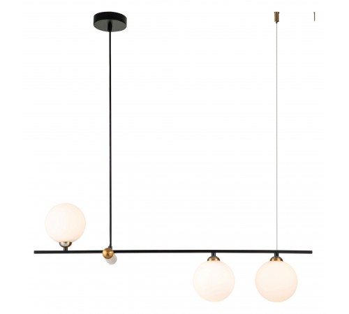 Подвесной светильник Indigo 11015/3P Black Opaco Подвесной светильник Indigo 11015/3P Black Opaco