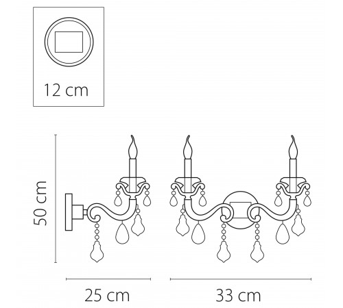 Бра Osgona 788624 Lusso Бра Osgona 788624 Lusso