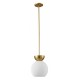Светильник на штанге iLamp P6079-1 GD+WH Mono