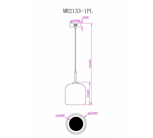 Подвесной светильник MyFar MR2133-1PL Charlie Подвесной светильник MyFar MR2133-1PL Charlie