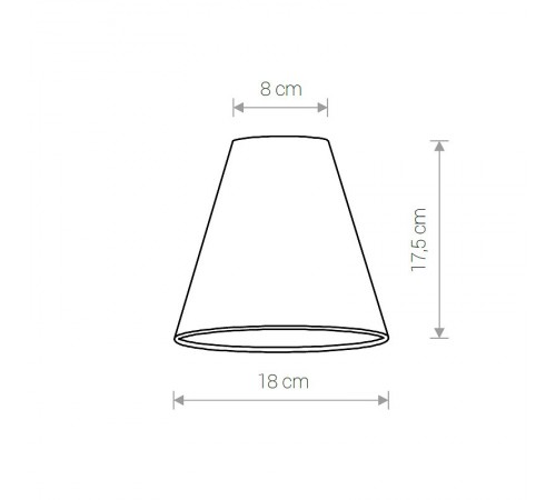 Плафон текстильный Nowodvorski 8415 Cameleon Cone S V BL Плафон текстильный Nowodvorski 8415 Cameleon Cone S V BL