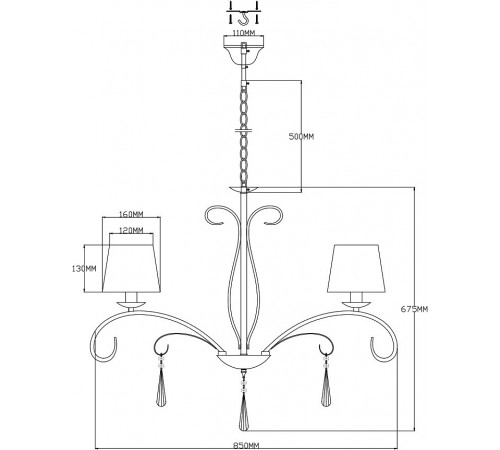 Подвесная люстра Moderli V2602-8P Aramco Подвесная люстра Moderli V2602-8P Aramco