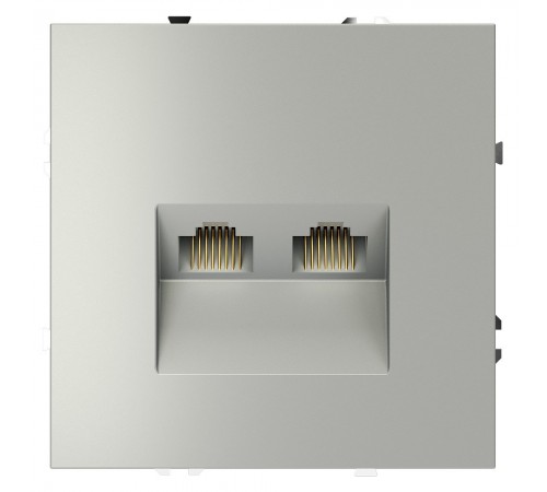 Розетка двойная Ethernet RJ-45 без рамки Voltum VLS060205 S70 Розетка двойная Ethernet RJ-45 без рамки Voltum VLS060205 S70