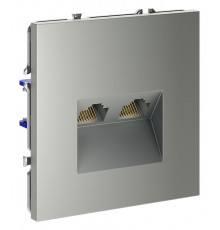 Розетка двойная Ethernet RJ-45 без рамки Voltum VLS060205 S70