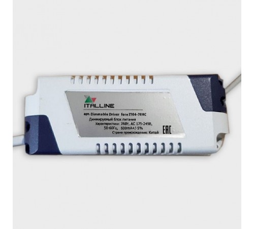 Блок питания Italline Driver for IT04-78RC IT04-78RC Блок питания Italline Driver for IT04-78RC IT04-78RC