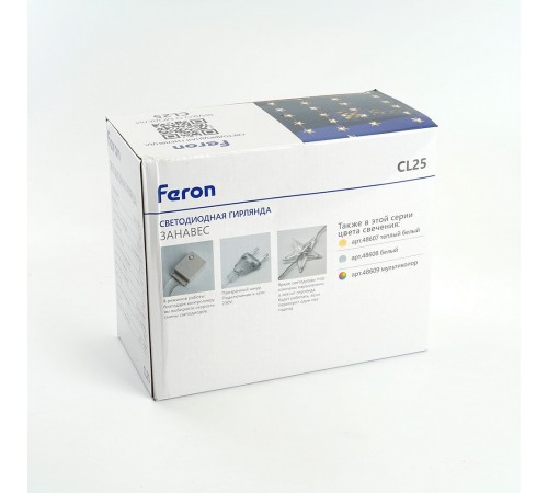 Занавес световой Feron 48608 CL25 Занавес световой Feron 48608 CL25