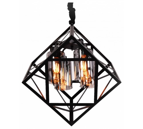 Подвесная люстра LUMINA DECO LDP 11339-4 BK Brutte Подвесная люстра LUMINA DECO LDP 11339-4 BK Brutte