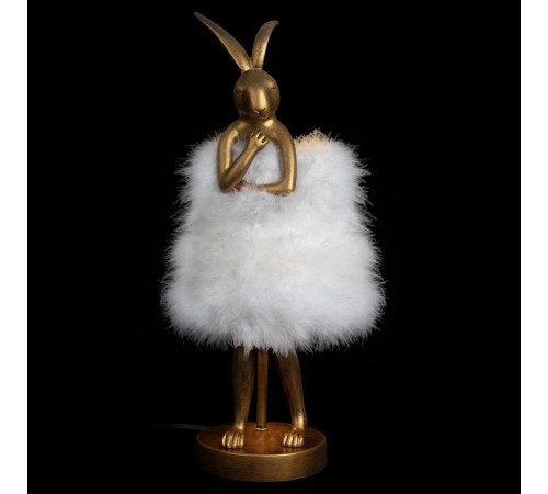 Настольная лампа декоративная Loft it 10315/A White fluff Lapine Настольная лампа декоративная Loft it 10315/A White fluff Lapine