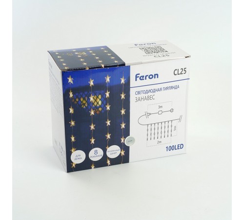Занавес световой Feron 48608 CL25 Занавес световой Feron 48608 CL25