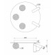 Потолочная люстра iLedex D4774-40 SBK Telescope