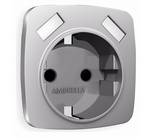 Накладка для розетки с заземлением и со шторками и 2хUSB type A Ambrella Volt OP5090 Quant Накладка для розетки с заземлением и со шторками и 2хUSB type A Ambrella Volt OP5090 Quant