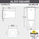 Встраиваемый в дорогу светильник Fumagalli 1L4.000.000.LXZ1L Aldo