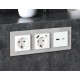 Рамка на 2 поста Ambrella Volt AF330402 Platos Стекло органическое