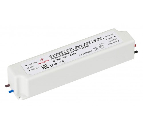 Блок питания с проводом Arlight 019503(1) ARPV-LV Блок питания с проводом Arlight 019503(1) ARPV-LV