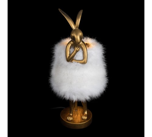 Настольная лампа декоративная Loft it 10315/A White fluff Lapine Настольная лампа декоративная Loft it 10315/A White fluff Lapine