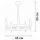 Люстра на штанге Vitaluce V3001-1/5PL V3001