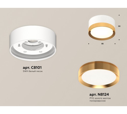 Накладной светильник Ambrella Light XS8101005 XS Накладной светильник Ambrella Light XS8101005 XS