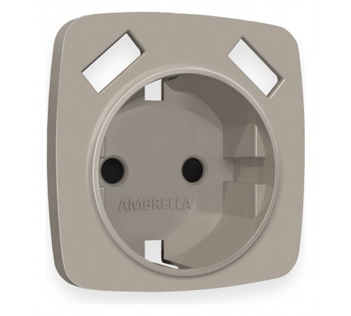 Накладка для розетки с заземлением и со шторками и 2хUSB type A Ambrella Volt OP3690 Quant Накладка для розетки с заземлением и со шторками и 2хUSB type A Ambrella Volt OP3690 Quant