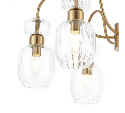 Люстра на штанге Escada 1141/6PL Clear Gloss Люстра на штанге Escada 1141/6PL Clear Gloss