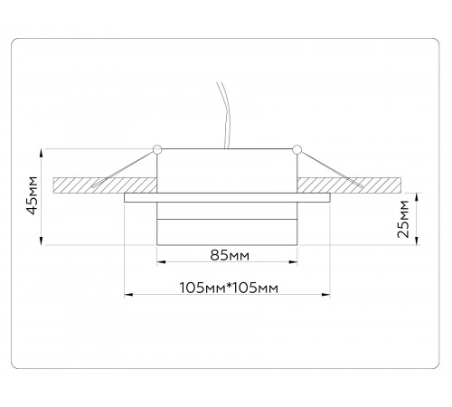 Встраиваемый светильник Ambrella Light TN52421 TN