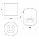 Накладной светильник iLedex 113-12W-D100-4000K-24DG-WH Metrica