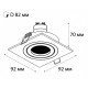Встраиваемый светильник Italline SAG103-4 white/white SAG103-4