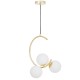 Подвесная люстра LUMINA DECO LDP 7031-3 F.GD BONIO